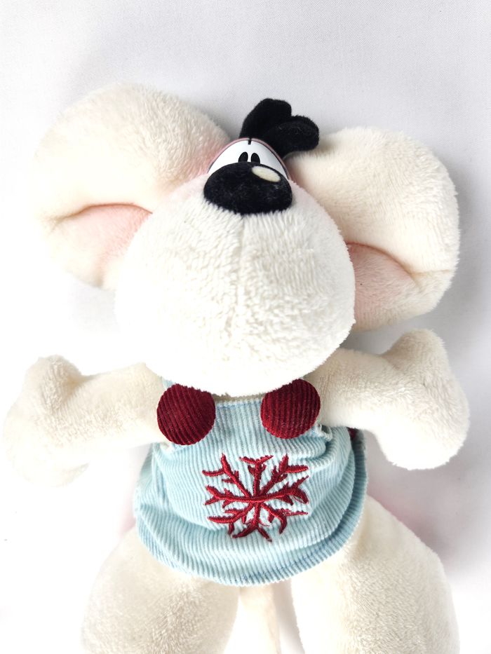 Peluche Diddlina "Hiver" - Diddl Vintage 25 cm - Très Bon État - photo numéro 3