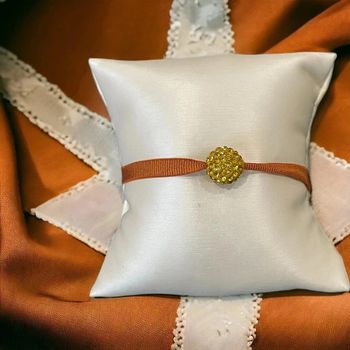 Magnifique bracelet perle marron  camel