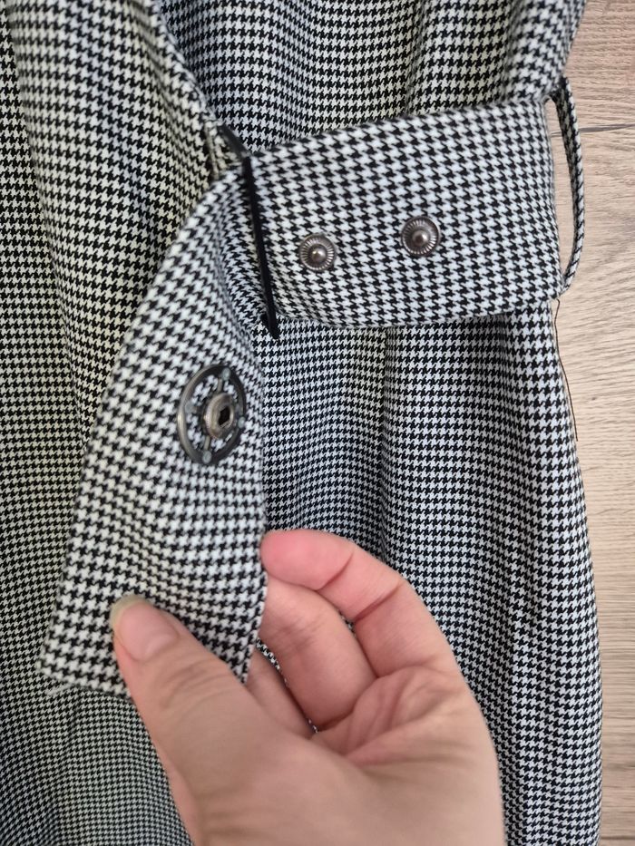 Robe carreaux motif pied de poule - photo numéro 2