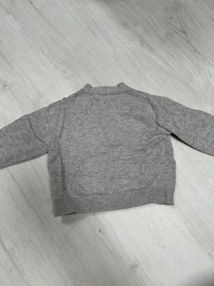 Gilet gris bout’chou 6 mois - photo numéro 3