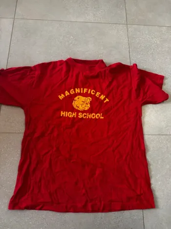 T shirt rouge Dog cigar taille L, bon état