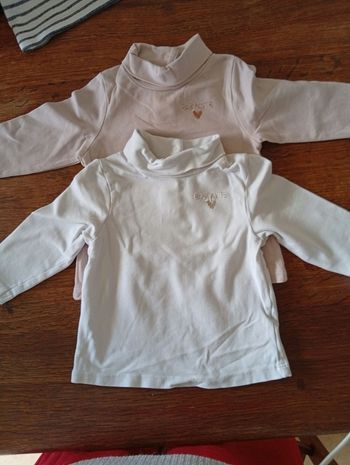 Lot de 2 sous pull taille 3 mois