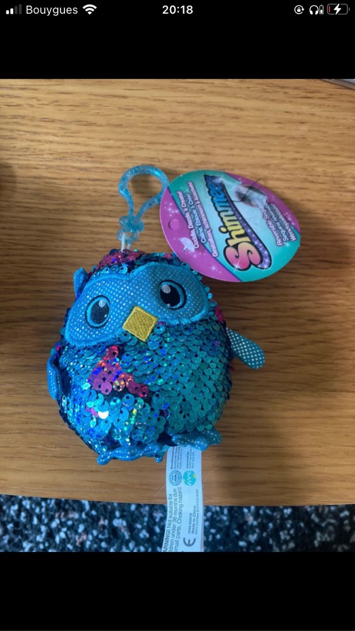 Doudou porte clé