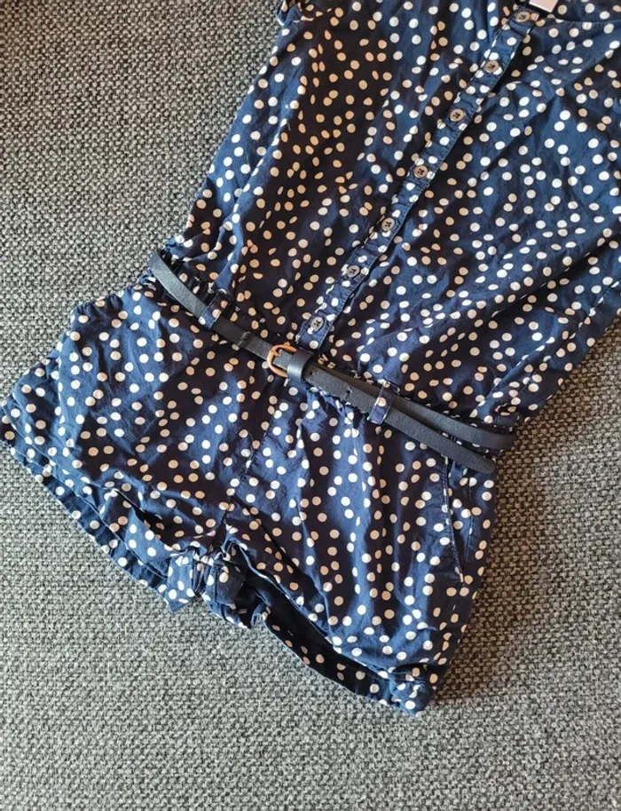 Combishort à pois fille Okaidi 4 ans - photo numéro 3