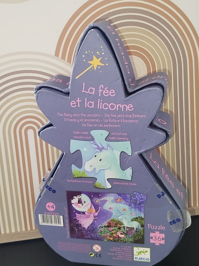 🧩Djeco Puzzle la fée et la licorne 36 pièces - photo numéro 3