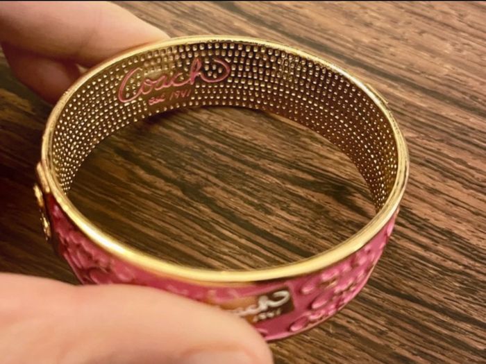 Bracelet  métal rose et doré - photo numéro 5