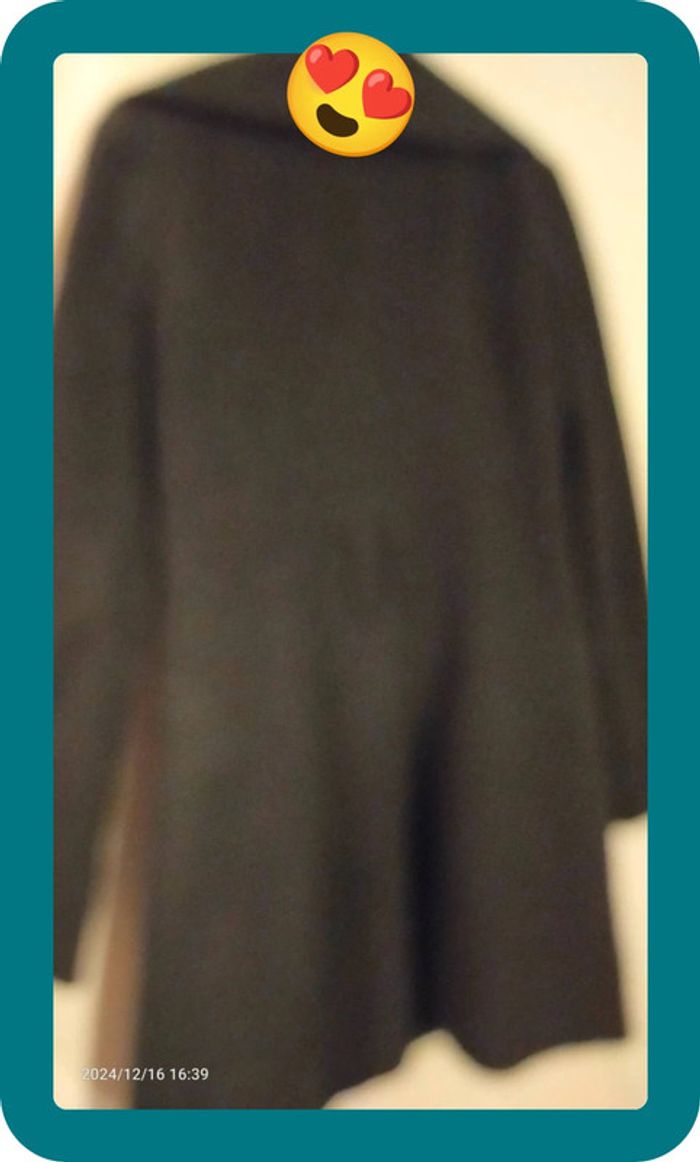 Manteau femme long, gris - photo numéro 3