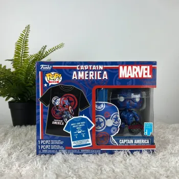 Funko Pop Captain America Marvel Collector - Coffret Édition Limitée Art Series
