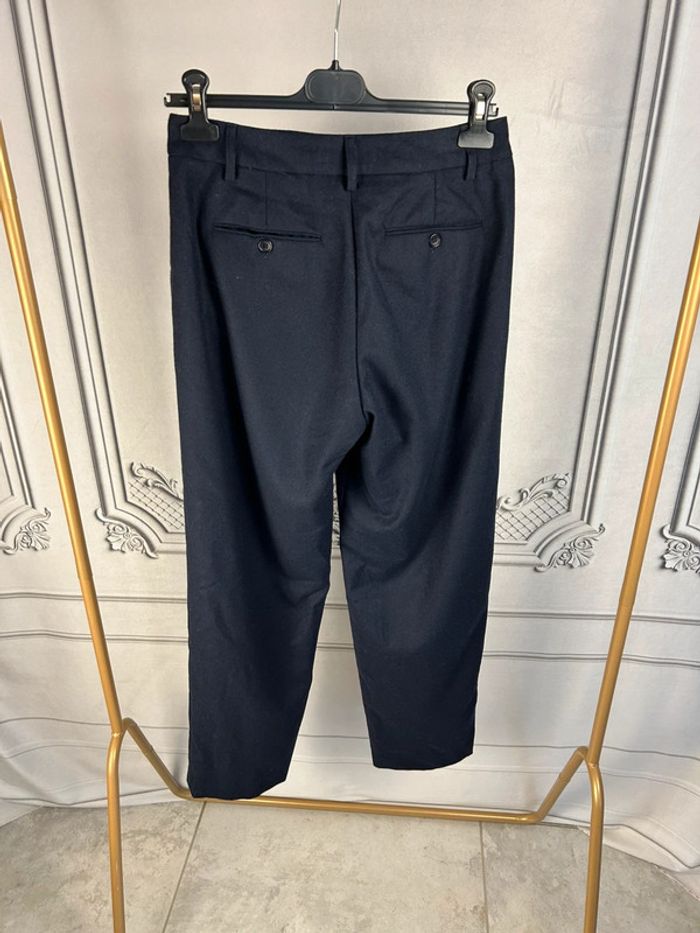 Pantalon tailleur laine Hartford marine T1 neuf - photo numéro 6