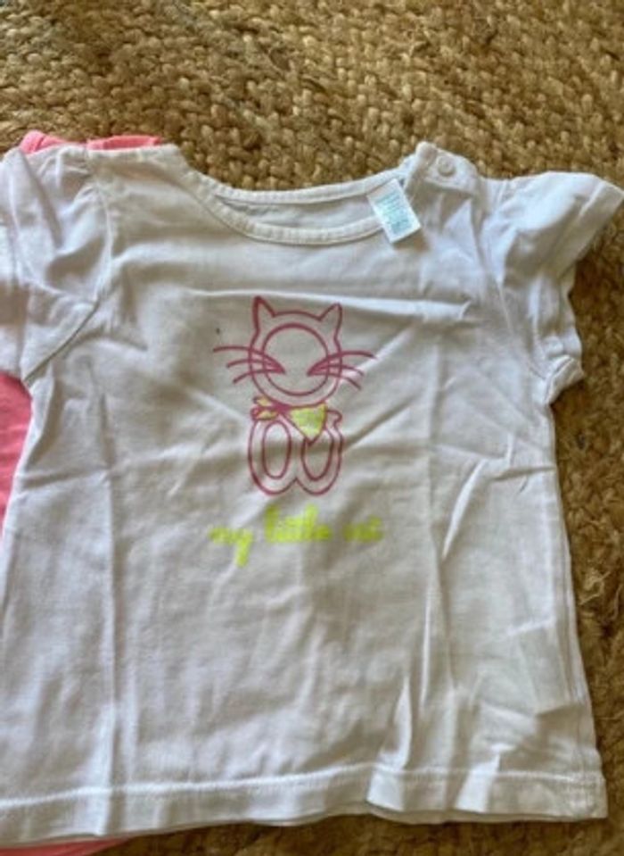 lot tee shirt fille 6 mois - photo numéro 5