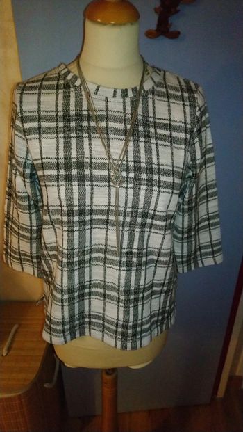 Jolie blouse mi saison taille 38 street one esprit tartan en très bon état