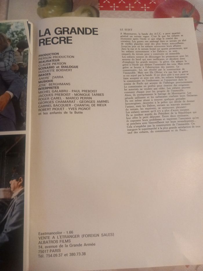 Affiche et synopsis du film : La grande récré - photo numéro 3
