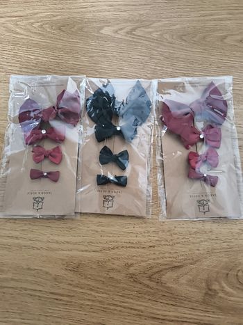 Lot de 3 paquets de barrettes neuves