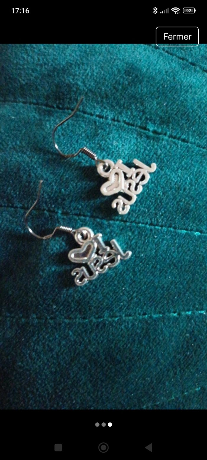 Boucles d'oreilles jésus - photo numéro 2