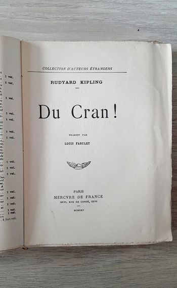 Du Cran ! Rudyard Kipling