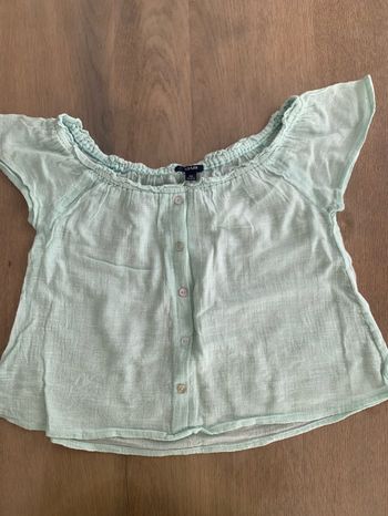 Chemisier vert pâle