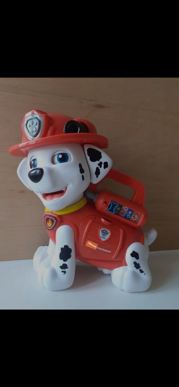 Pat'patrouille Marcus croc'lettre V-tech  Très bon état Complet