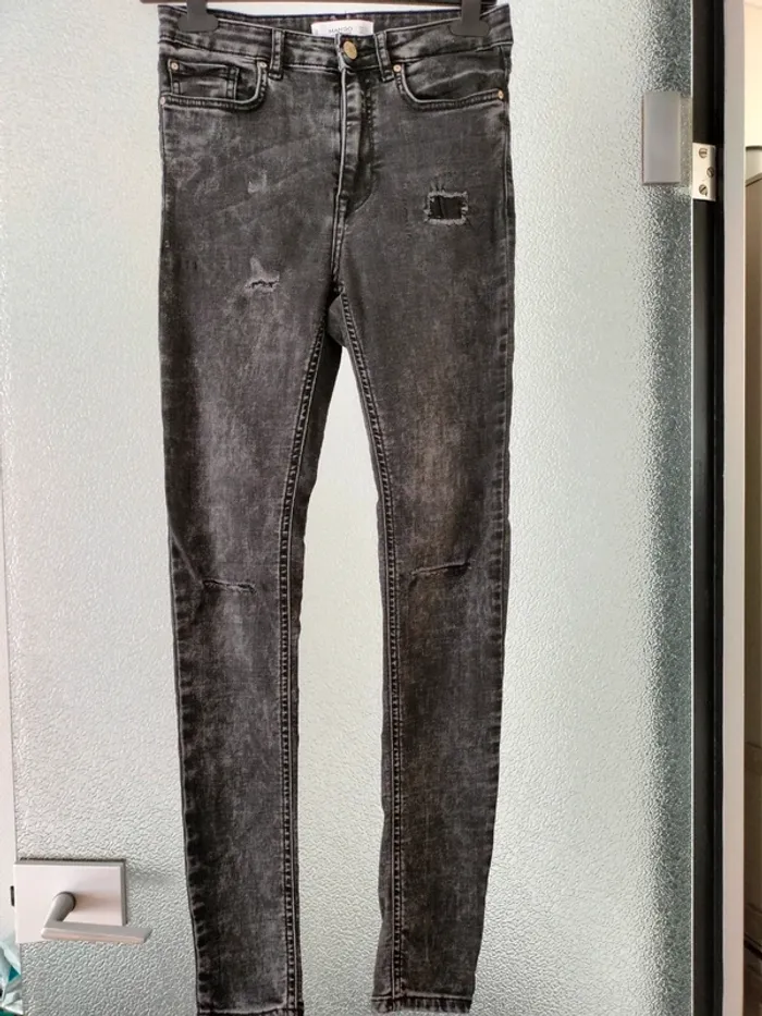Jeans skinny noir Mango taille 36 - photo numéro 2