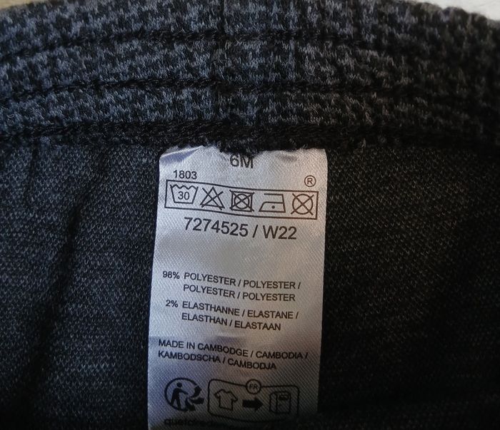 Pantalon gris foncé 6 mois - photo numéro 3