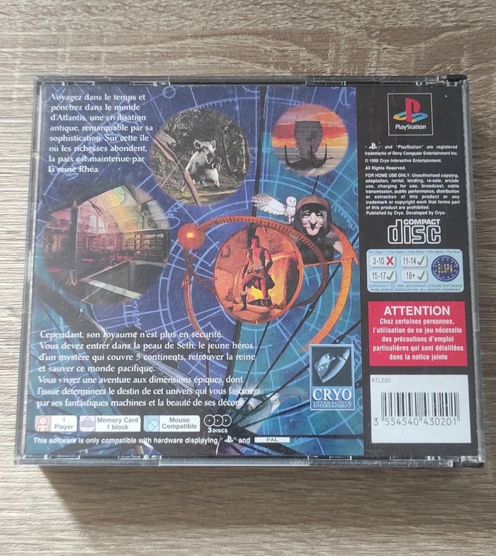 Jeu Atlantis secret d'un monde oublié ps1 - photo numéro 4