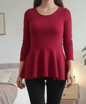 Haut rouge – Zanzea – Taille S