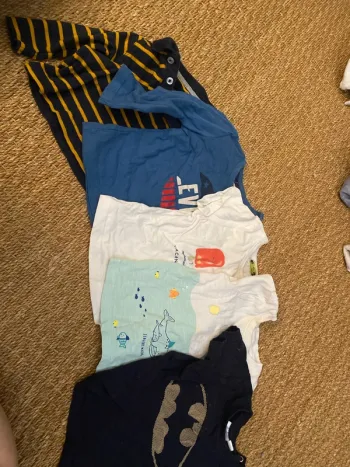 Lot tee shirt 12 mois