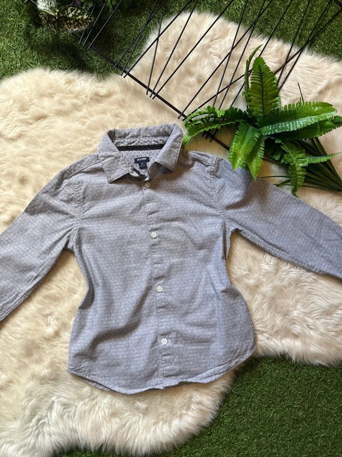 Chemise grise garçon 5 ans