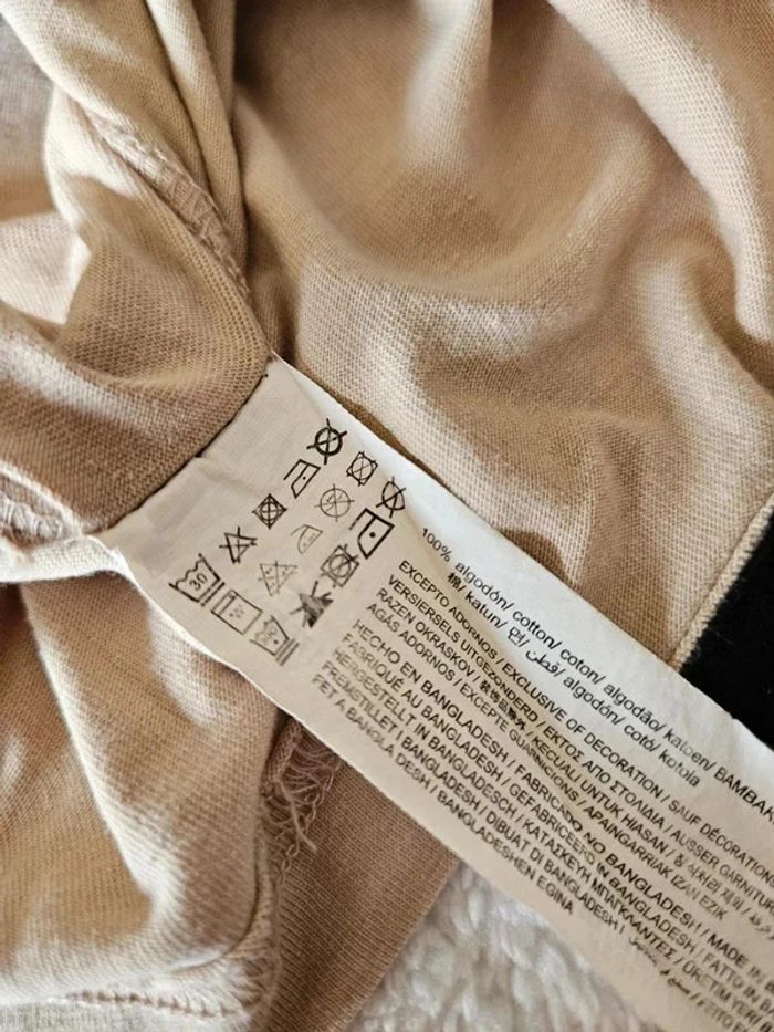 T-shirt beige - Pull & Bear - photo numéro 5