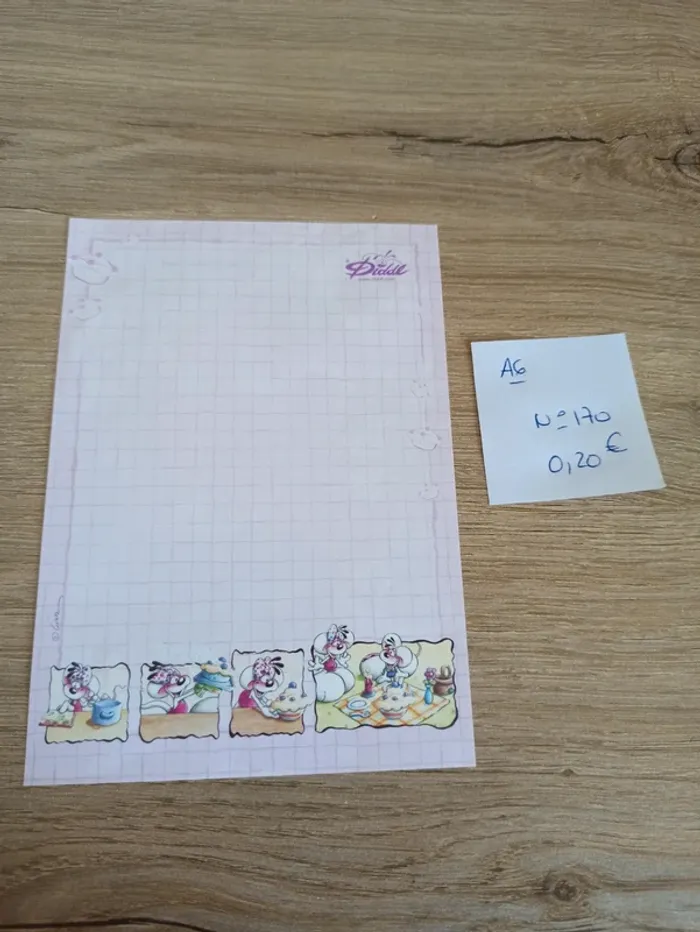 Feuille Diddl A6 170 0,20€