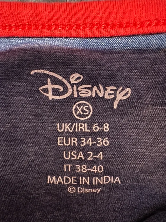 Tee shirt de pyjama stitch XS Disney bleu gris - photo numéro 5