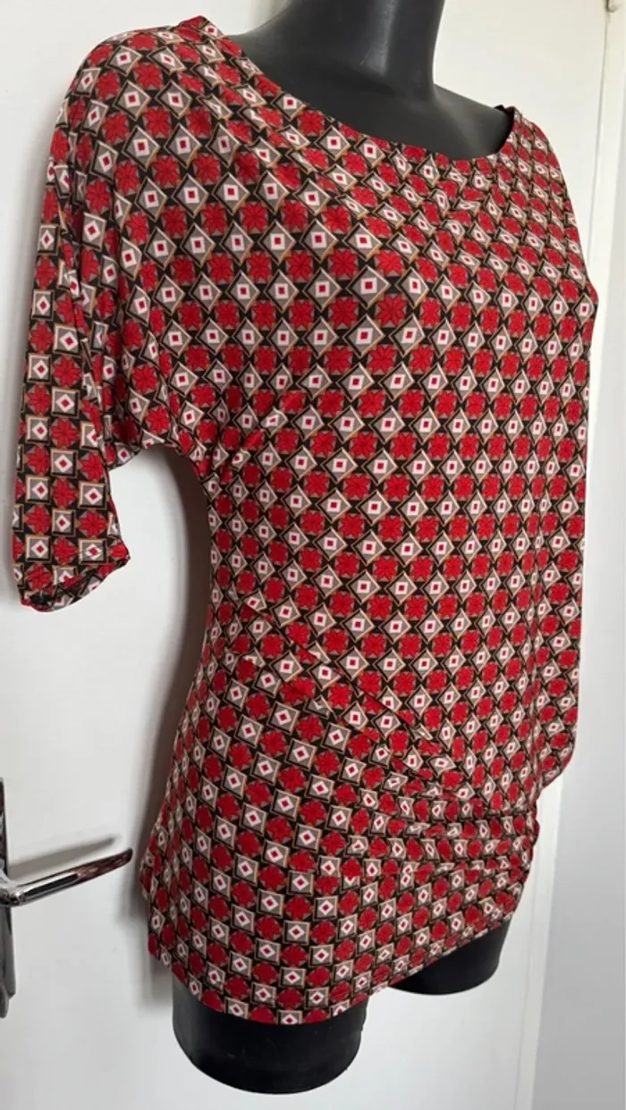 Blouse asymétrique L vintage - photo numéro 2