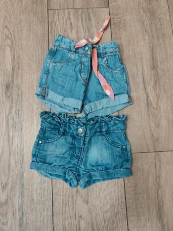 Lot 2 short en jeans