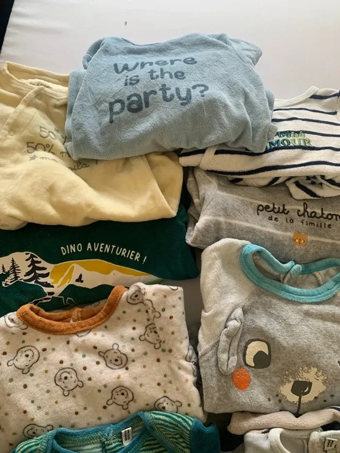 Pyjamas une pièce manches longues 3 mois - photo numéro 4