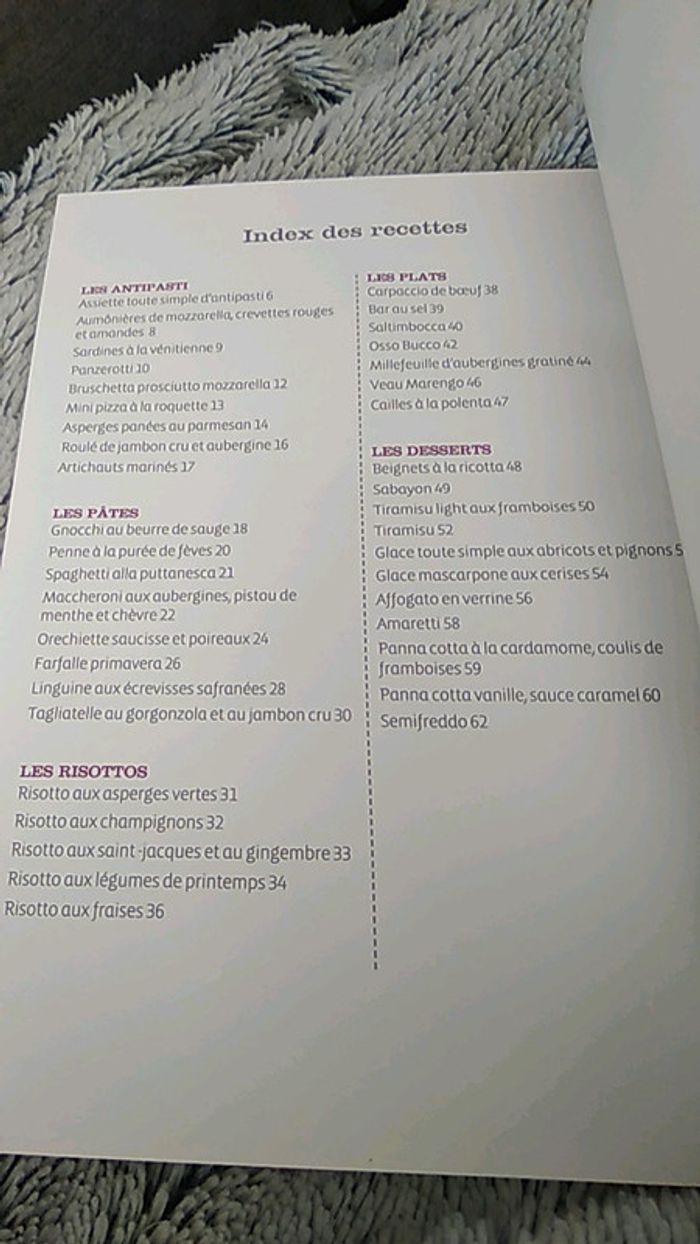 Livre de recettes italiennes - photo numéro 2