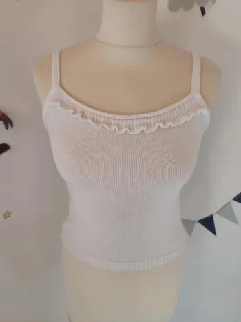 Haut top court crop top taille S