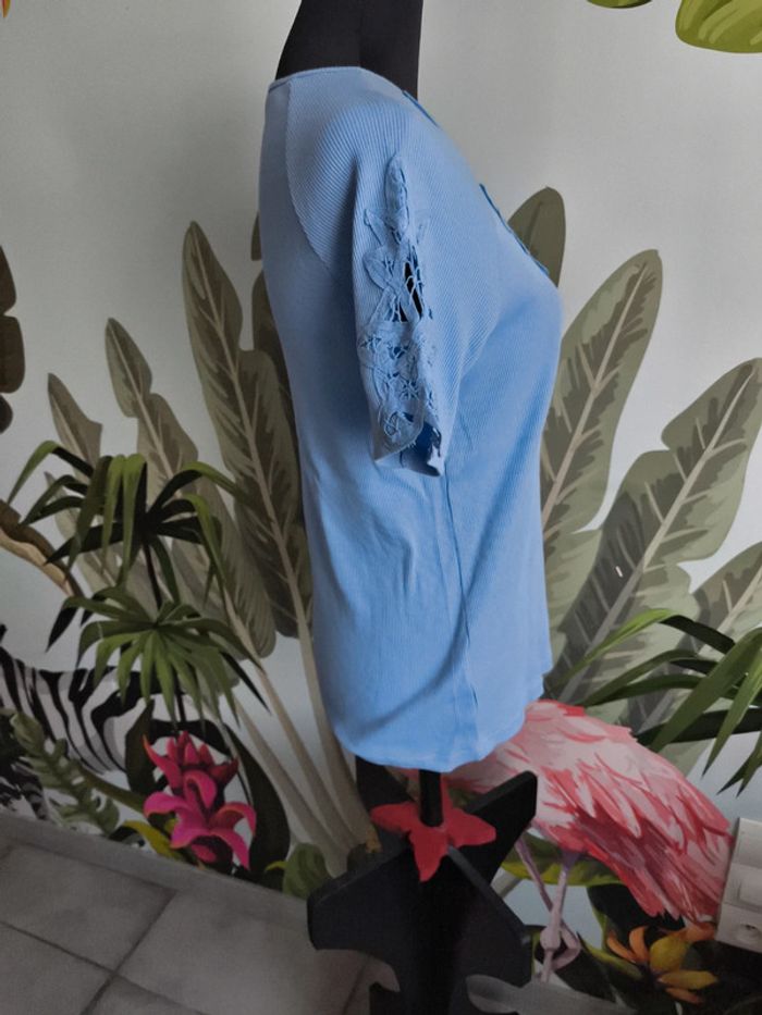 T-shirt Damart 42/44 bleu - photo numéro 6