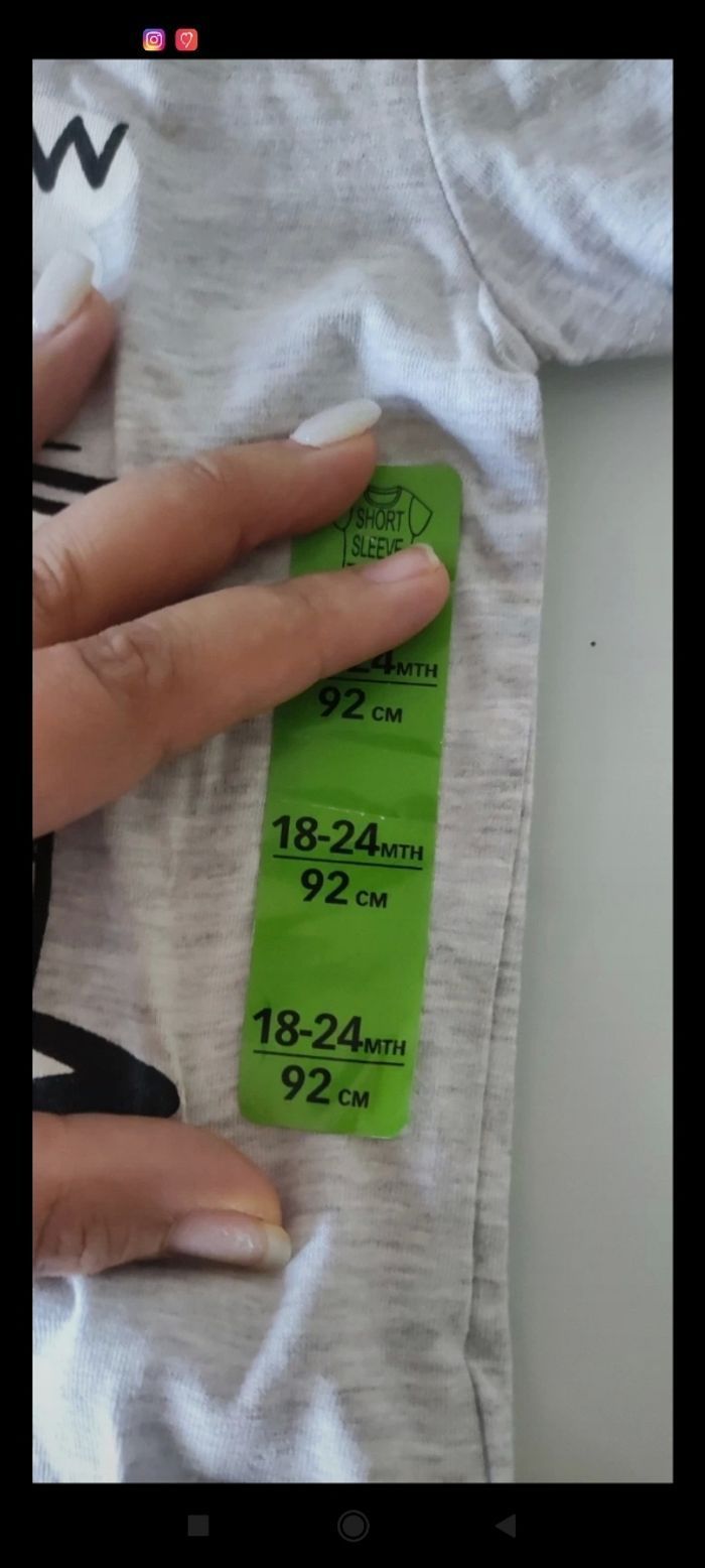 Tee shirt chat gris 18 24 mois 92 cm Primark - photo numéro 2