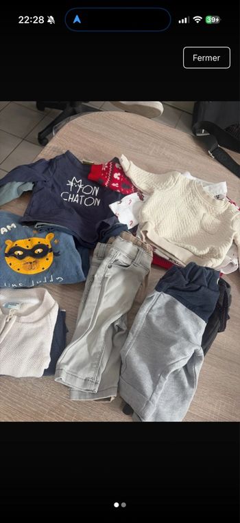 Lots de vêtements garçon. 