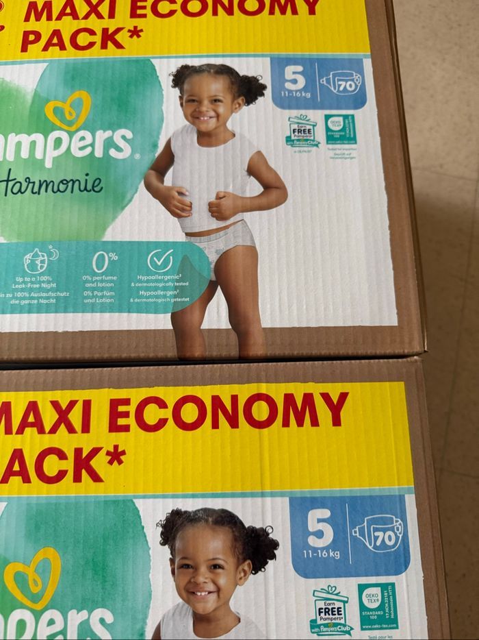 Lot de 2 maxi pack Pampers harmonie taille 5 - photo numéro 2