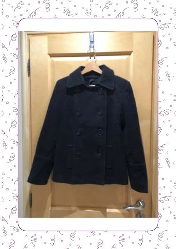 Caban en laine gris Zara