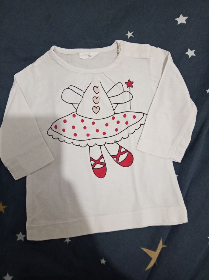 T-shirt ML "fée" _ 3 mois