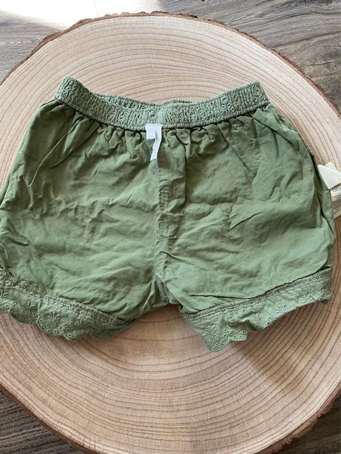 Short kaki en dentelle fille 18 mois - photo numéro 4