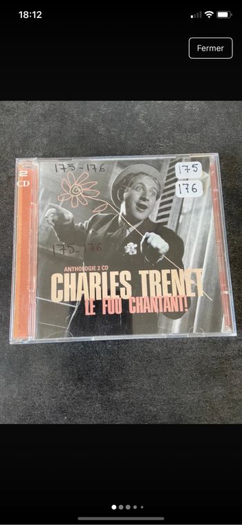 Album 2 cd anthologie Charles Trenet Le fou chantant !
