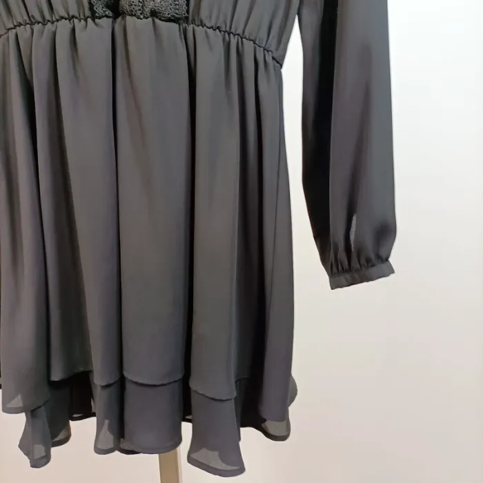 Robe noire évasée femme Taille 36 Zara A847 - photo numéro 6
