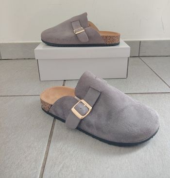 Mules femme gris 37