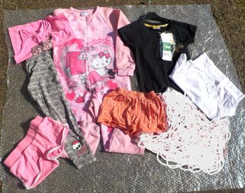 LOT VETEMENTS FILLE 8 ANS 