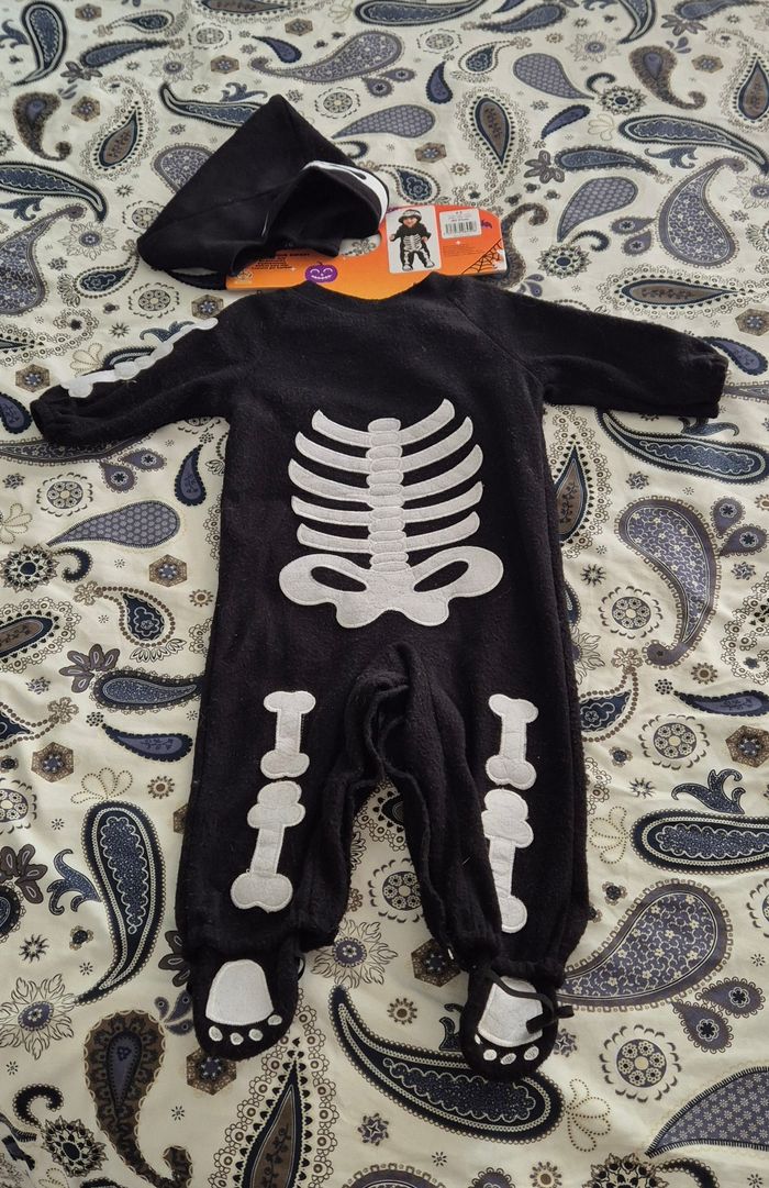 Déguisement enfant squelette 2-3 ans