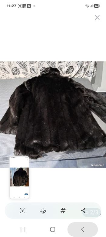 VESTE FAUSSE FOURRURE