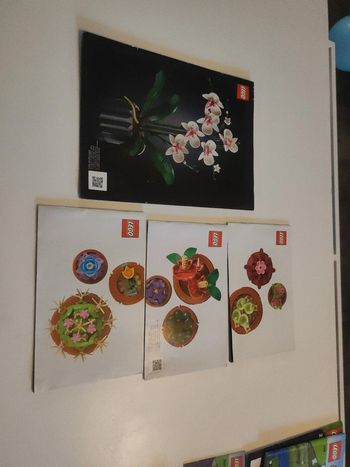 Lot de 2 notices Lego botanic