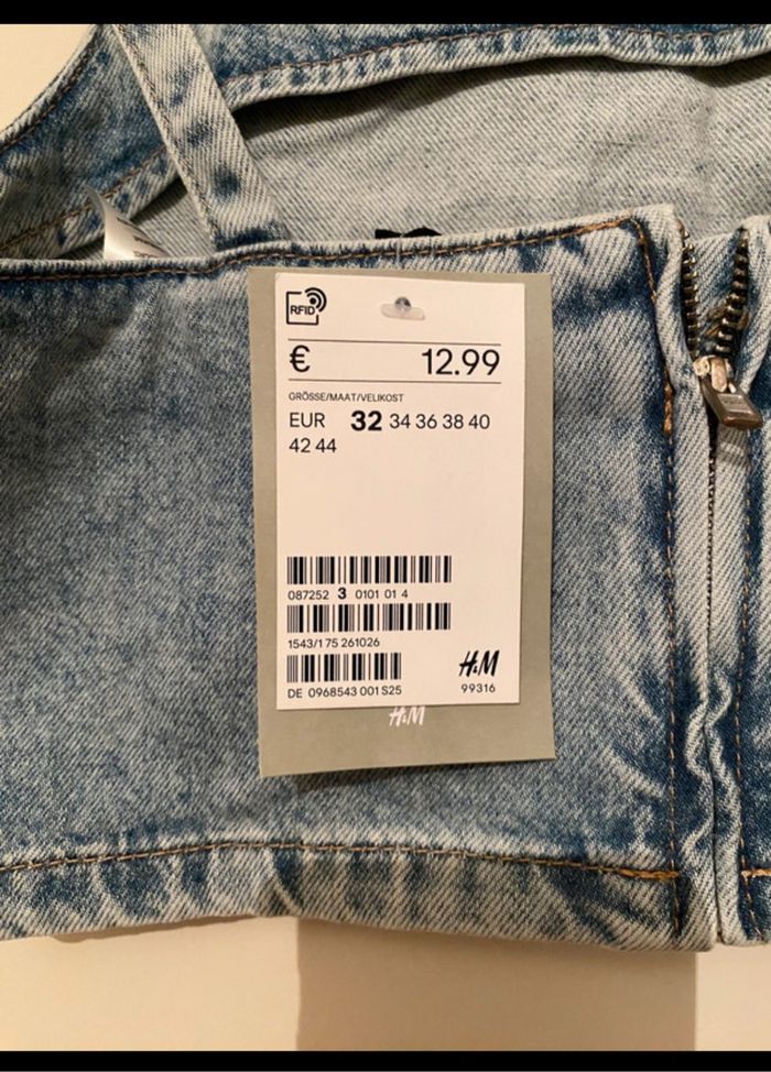 Debardeur en jean H&M taille 32 neuf - photo numéro 3
